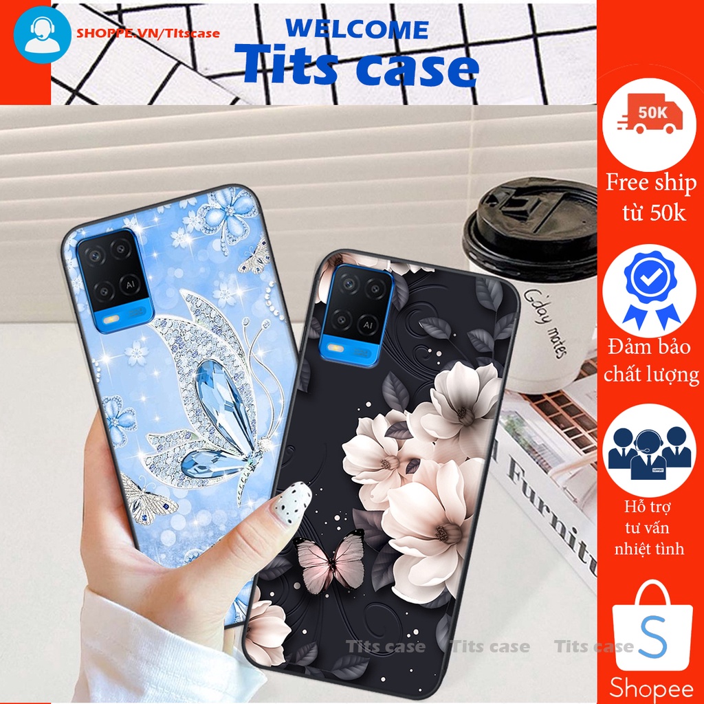 Ốp lưng  Oppo A54 in hình thiên nga,hoa may mắn, đặc sắc ĐỘC - LẠ - BỀN