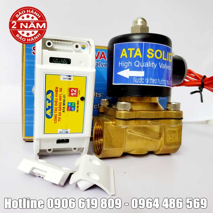 Bộ tưới cây điều khiển từ xa bằng điện thoại wifi 3g 4g ATA TĐW-03 có hẹn giờ chính hãng bảo hành 24 tháng