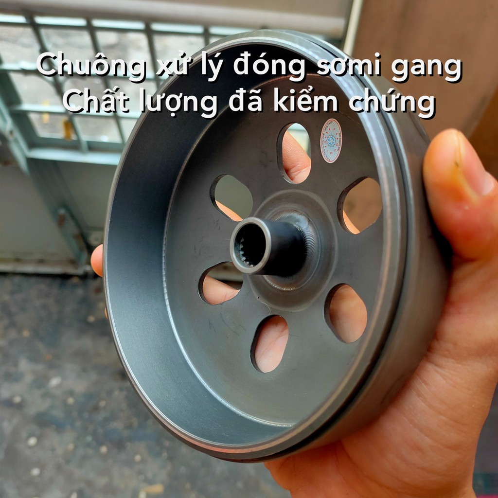 Chuông nồi đóng gang chống rung ga đầu cho các dòng xe tay ga Honda Ab SH Lead Vairo Pcx Airblade