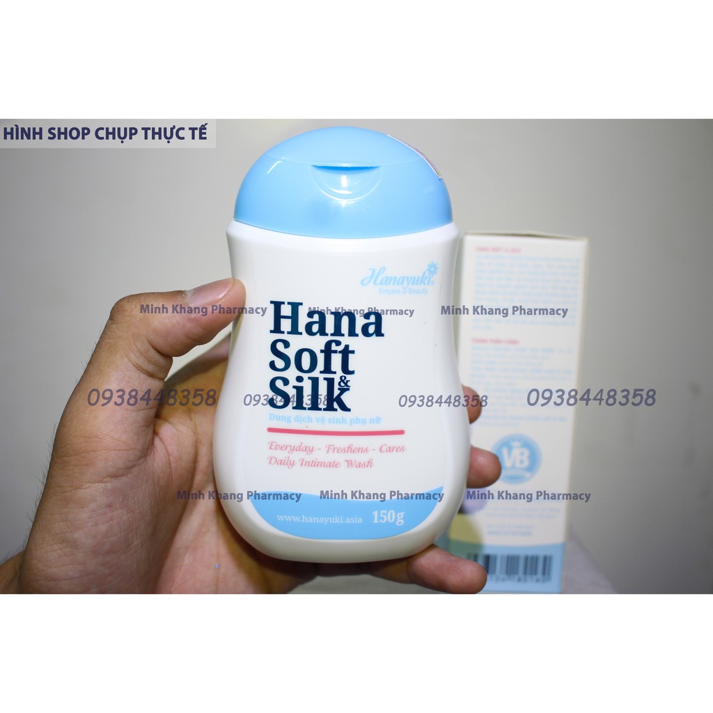 Dung dịch vệ sinh phụ nữ Hana Soft &amp; Silk 150ml ⚡Chính Hãng⚡