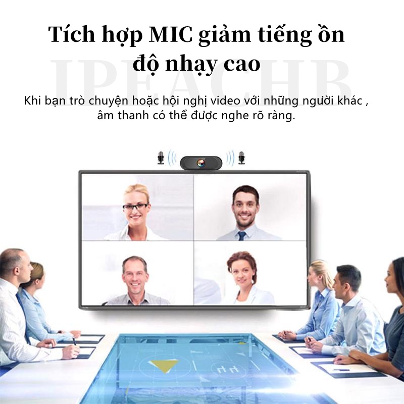 Webcam máy tính X7 có mic full hd 1080p full box siêu nét dùng cho pc laptop