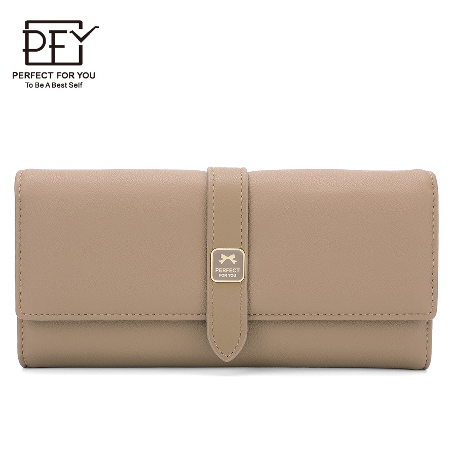 Ví Dài Cầm Tay Có Nhiều Ngăn Đựng Thẻ Thiết Kế Thời Trang Dành Cho Nữ Perfect For You 6201-003
