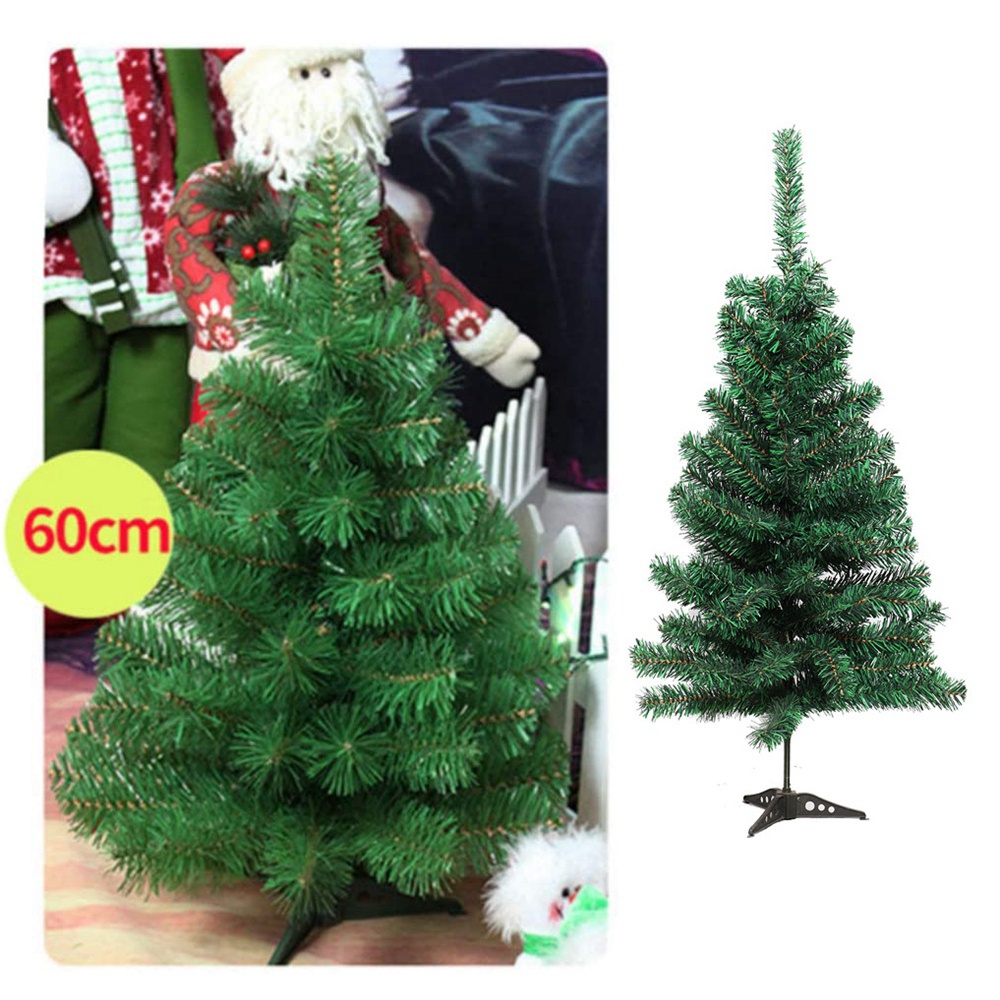 Cây thông noel nhân tạo màu xanh lá 60cm dùng trang trí dịp lễ hội chất lượng cao