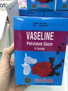 Gạc dán bỏng VASELINE 10 miếng
