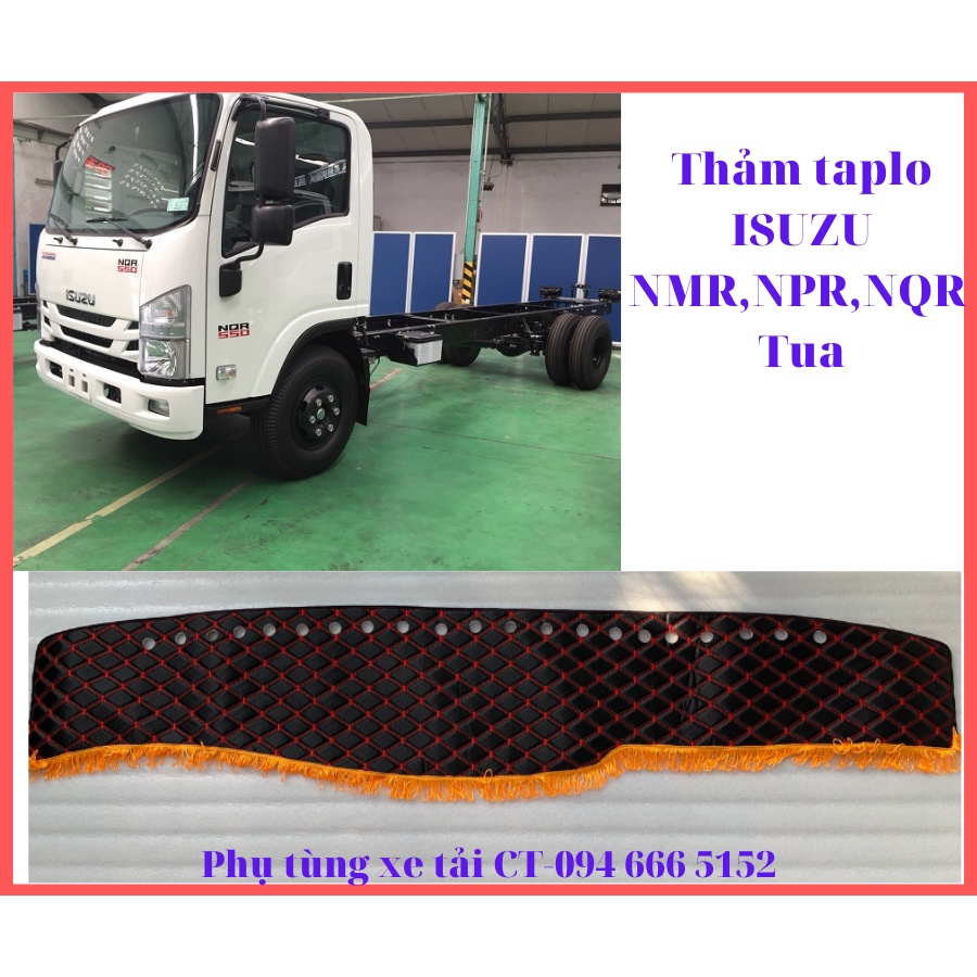 Thảm taplo chống nắng vân carbon xe tải ISUZU 3,5-15T- NMR, NPR, NQR, FRR, FVR, FVM