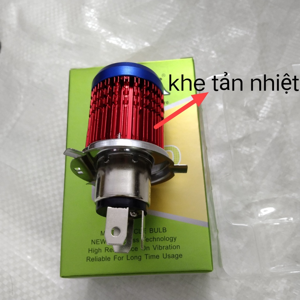 Led bi cầu BMA chân Rs pha trắng cos vàng siêu sáng