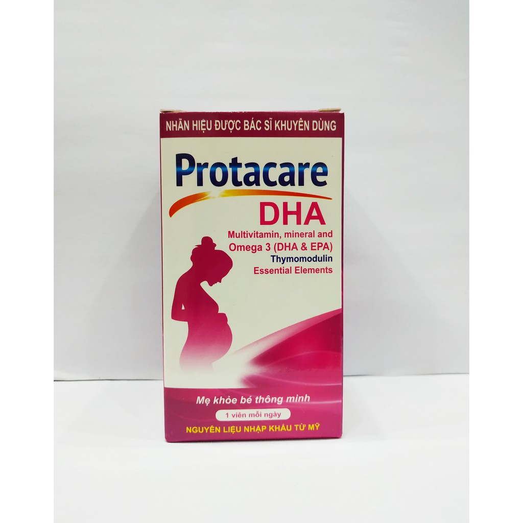 SẮT TỔNG HỢP PROTACARE DHA - NGÀY DÙNG 1 VIÊN - BỔ SUNG VIATAMIN DHA VÀ CÁC KHOÁNG CHẤT - GIẢM ỐM NGHÉN - LỌ 30 VIÊN