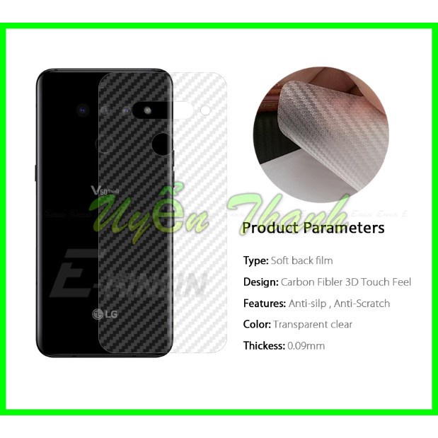 Dán carbon Lg G6 G7 G8 G8X V50s V30 V40 V50 V60