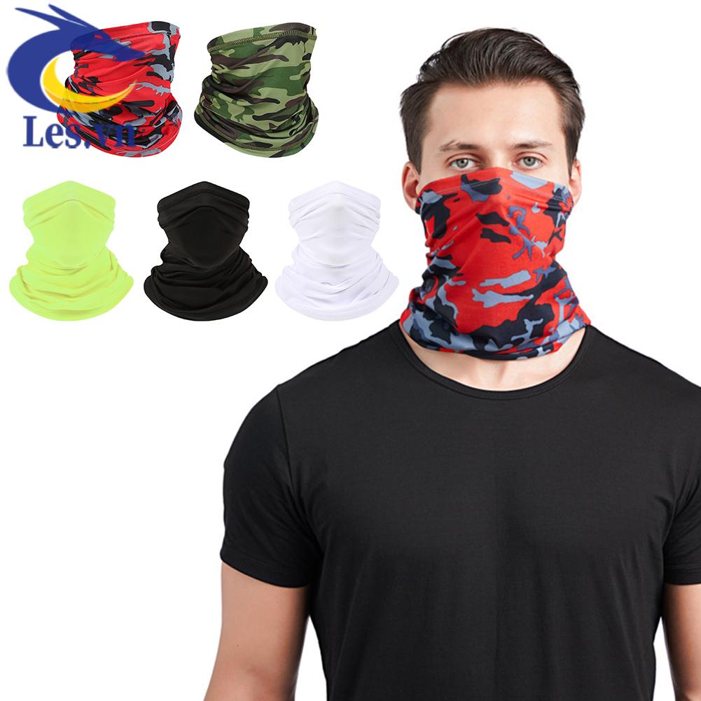 Khăn Ống Bandana Thể Thao Bằng Lụa Lạnh Đa Ứng Dụng
