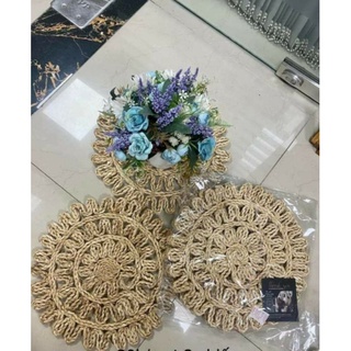 Đĩa cói hoa size 35cm