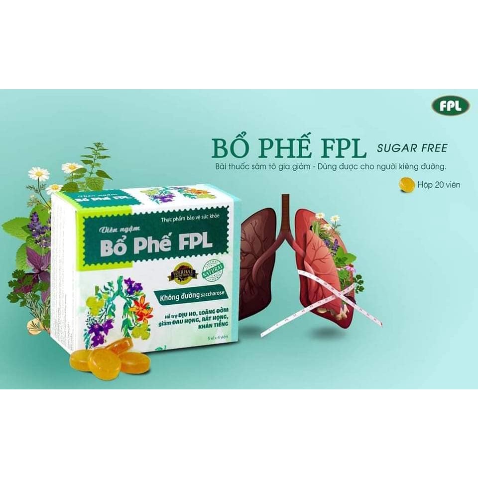 Viên ngậm Bổ phế hỗ trợ giảm ho, long đờm FPL