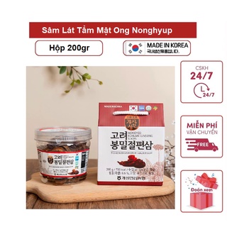 Sâm lát tẩm mật ong hộp 200gr nonghyup hàn quốc