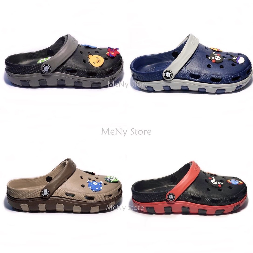 Dép sục bít đầu nam nữ, dép cá sấu (Tặng kèm 6 sticker)