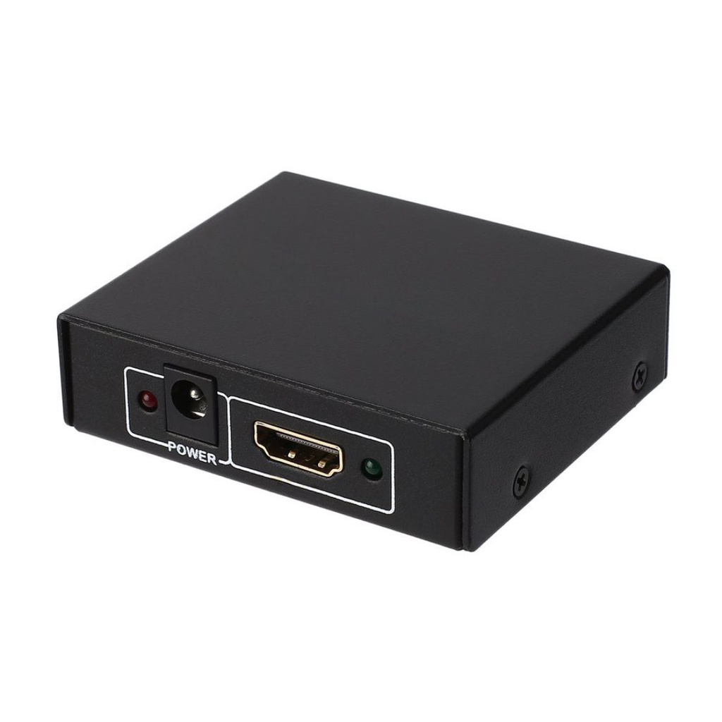 [New promo]4K 1×2 HDMI-compatible Splitter Amplifier Repeater 3D 1080p 1 IN 2 OUT Hub