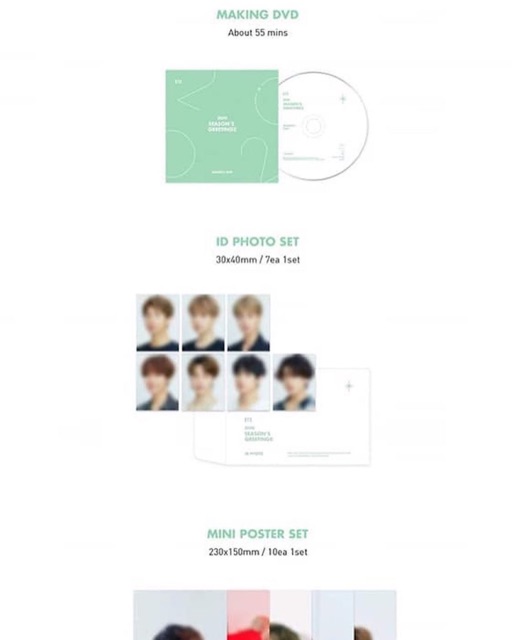 [HÀNG OFFICIAL] SEASON GREETING BTS 2020 đồ lưu niệm BTS