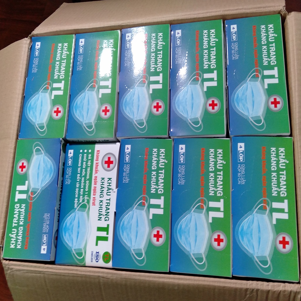 [FREE 10 CHIẾC - MÃ LAZZ3D] Khẩu trang y tế TL, khẩu trang 4 lớp hàng công ty chất lượng đảm bảo | BigBuy360 - bigbuy360.vn