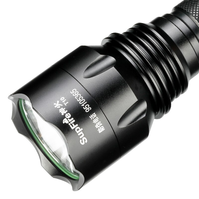 Supfire T10 LED Đèn Pin Công Suất Cao 1100LM Độ Sáng Cao Đèn Pin Ngoài Trời Cho Nhà Ở