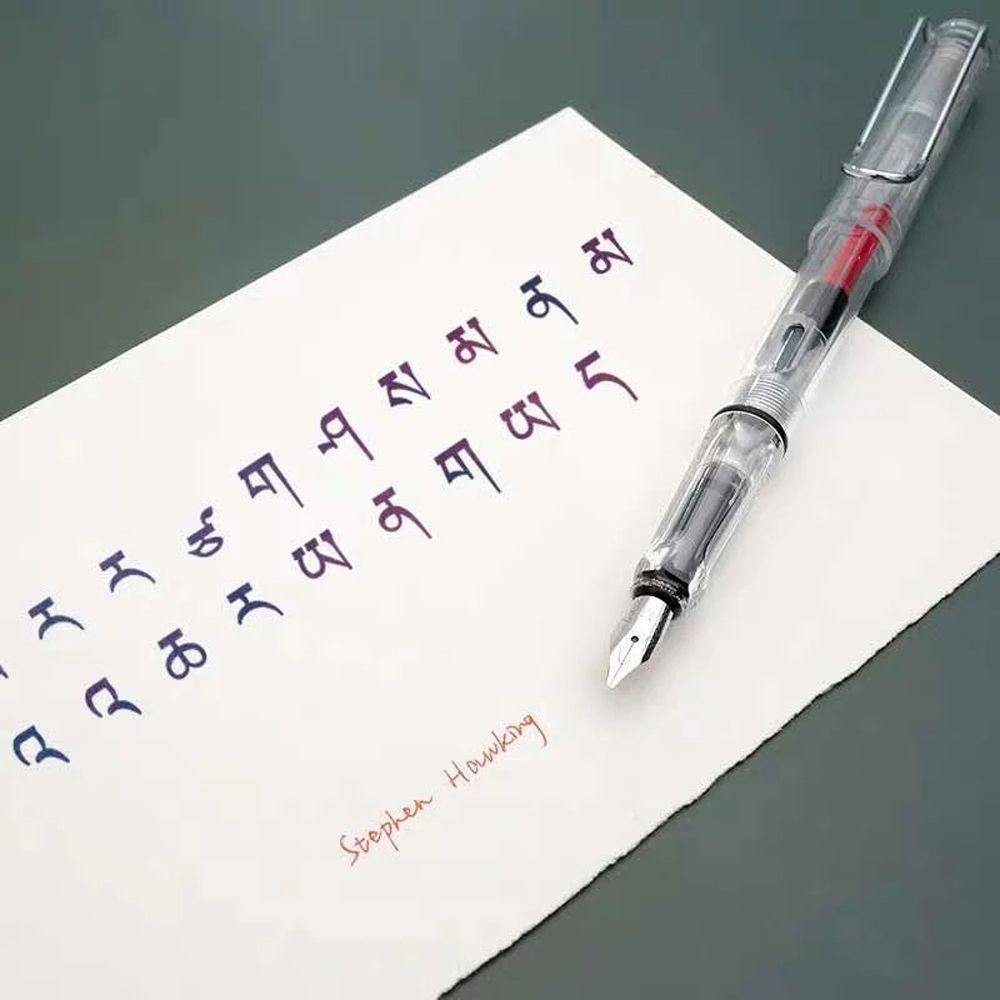 [COD] Bút Mực Đầu Phẳng In Chữ Phong Cách Gothic