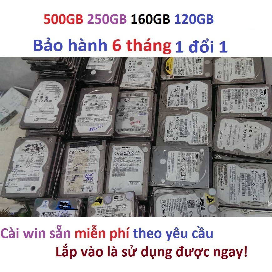 Ổ cứng laptop 500GB 250GB 160Gb 120GB HDD 160gb HDD 120GB HDD 250GB HDD 500GB hàng kho rã máy bảo hành 6 tháng | BigBuy360 - bigbuy360.vn