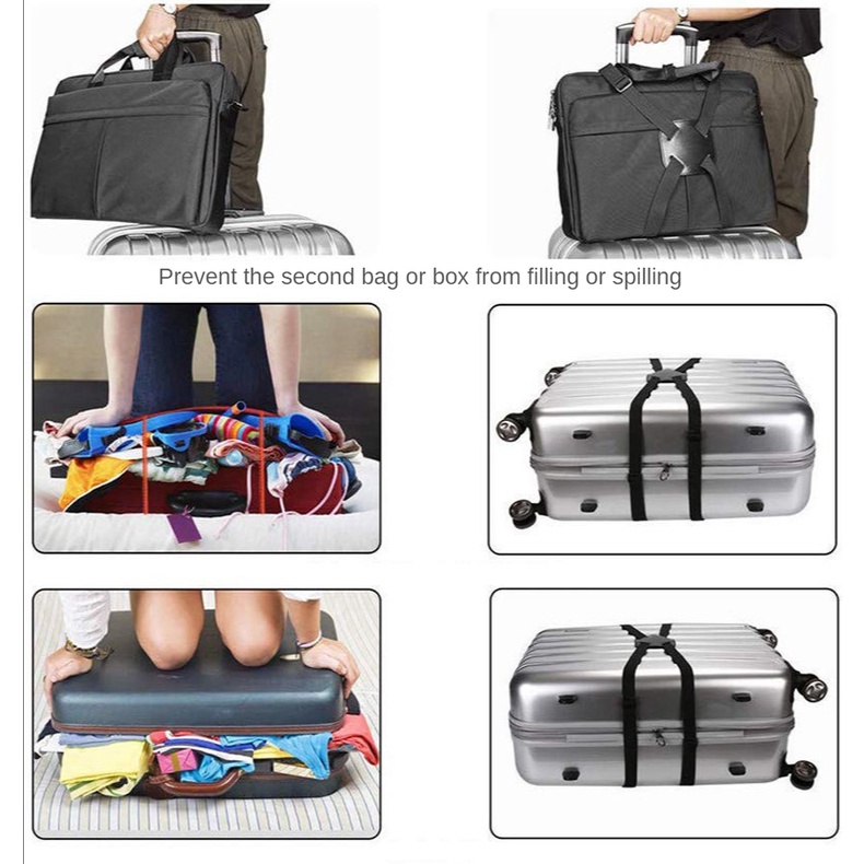 Đai Cố Định Hành Lý Co Giãn Điều Chỉnh Linh Hoạt Tiện Dụng