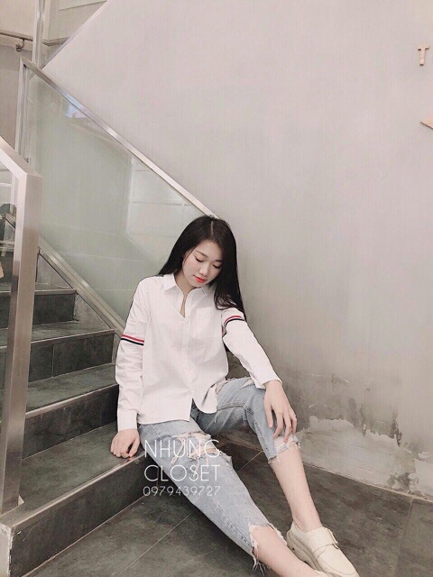 Xả - Áo sơ mi quốc dân vạch tay chất thô lụa