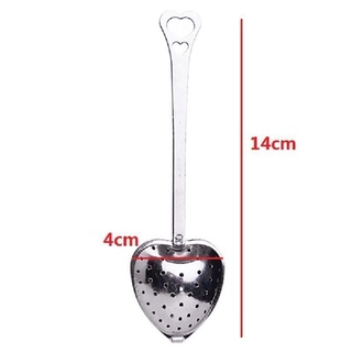 Heart Shape Stainless Steel Tea Infuser Spoon Strainer Steeper Handle Tea Strainer Tool【vollter1】