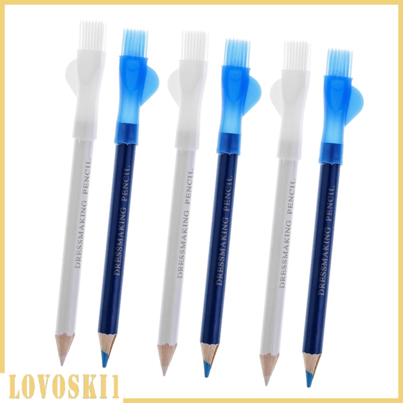[LOVOSKI1]4Pcs Sewing Fabric Markers Marking Pencil Pen With Brush Tailor Chalk Pencil