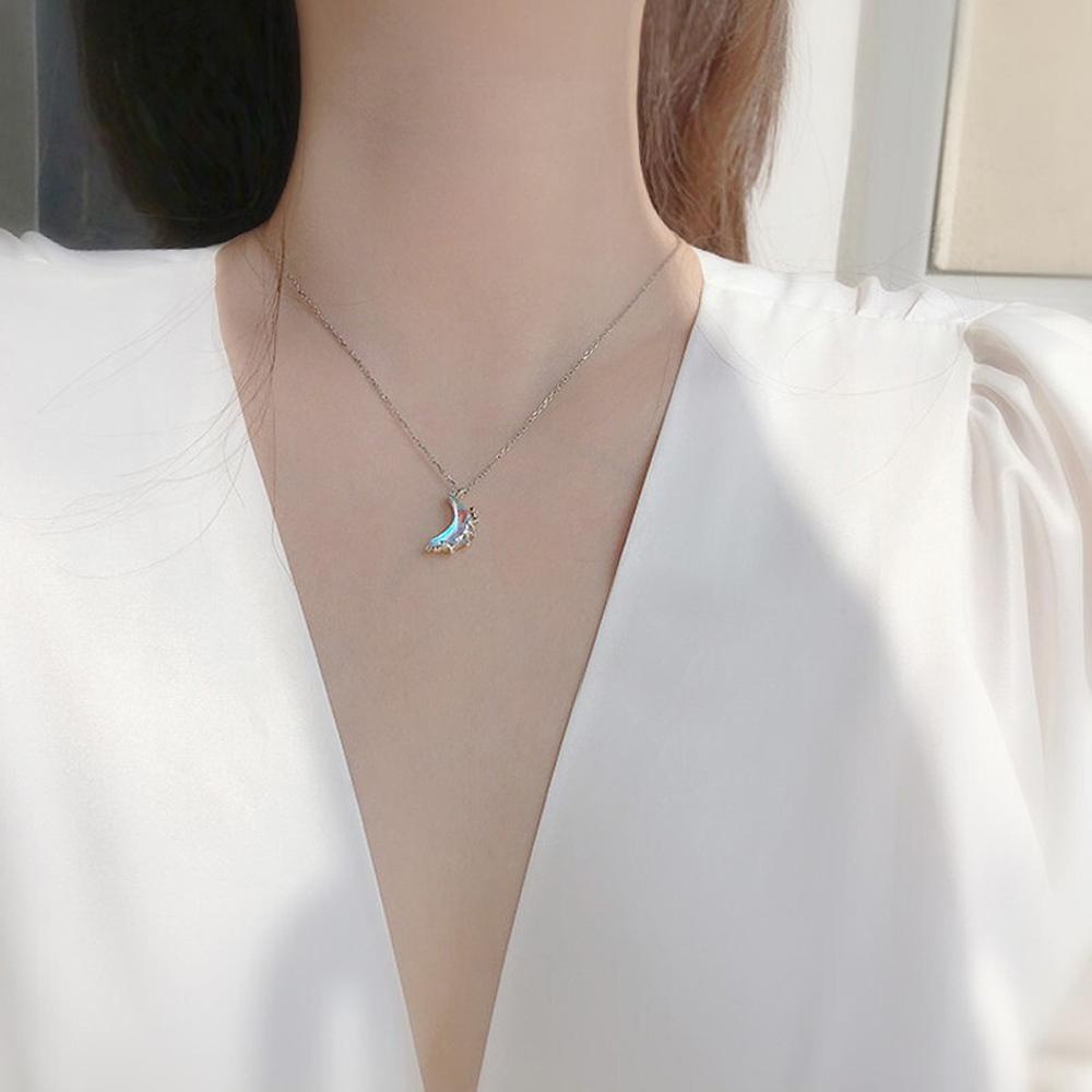 Vòng cổ Hình Mặt Trăng Lấp Lánh Thời Trang Cho Nữ