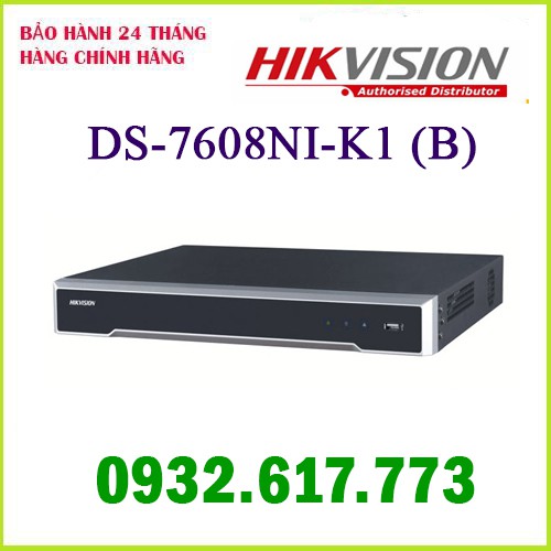 Đầu ghi hình camera IP DS-7608NI-K1 (B) 8 kênh HIKVISION