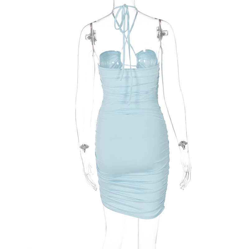 DUNEA Đầm hai dây hở lưng với thiết kế hợp thời trang cho nữ