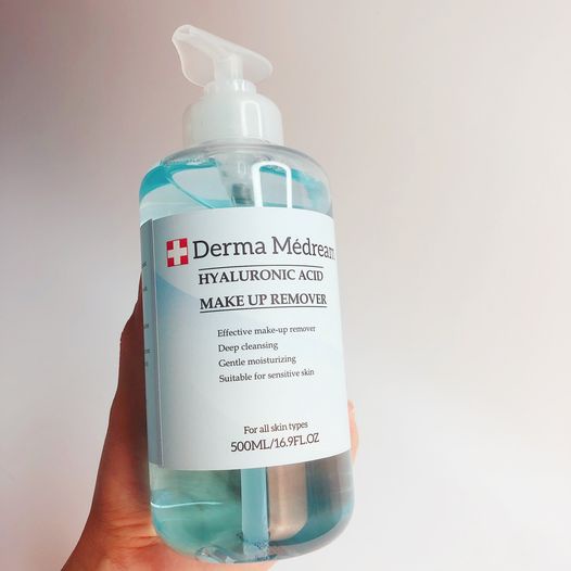 Nước tẩy trang Derma, làm sạch da, chứa HA chăm sóc da dưỡng ẩm Me'dream Thụy Sỹ thích hợp da nhạy cảm và mọi loại da
