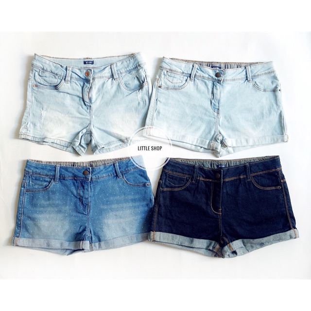 Quần short jean bé gái Kiabi