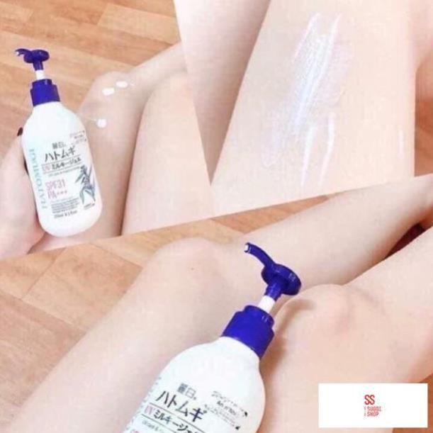 Sữa dưỡng thể chống nắng, trắng da Hatomugi hạt ý dĩ Naturie Nhật Bản | BigBuy360 - bigbuy360.vn