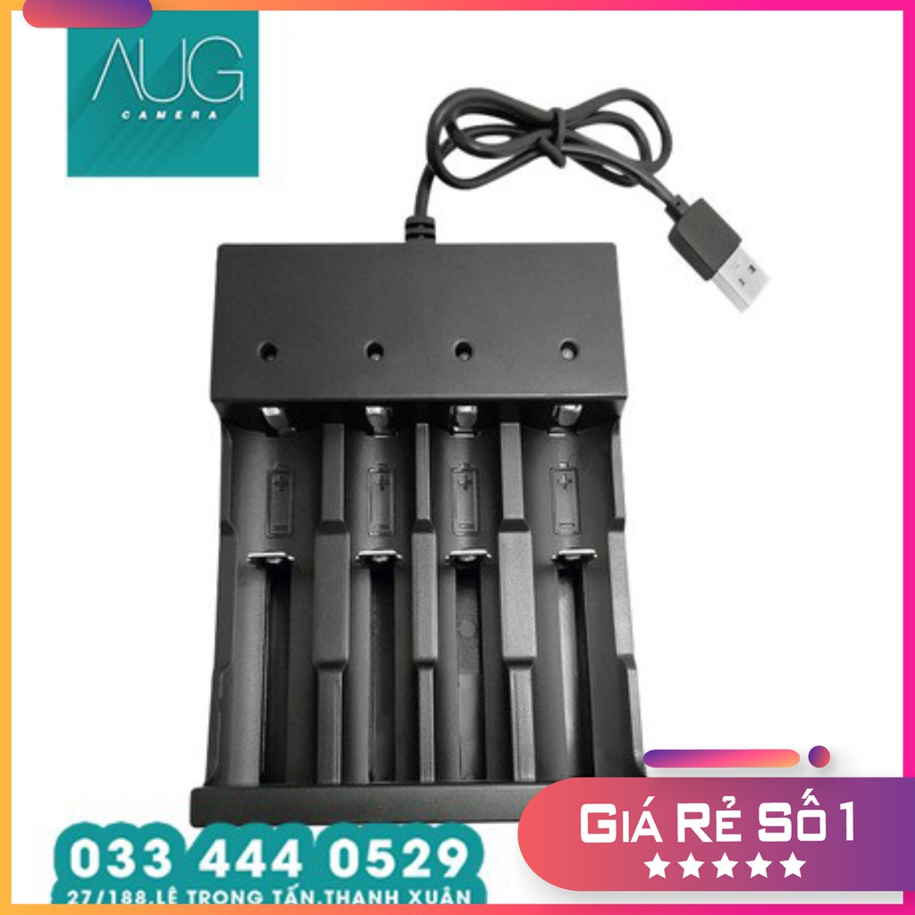 Thiết bị sạc pin 4 ngăn AAA/AA chất lượng cao - AUG Camera Hà Nội - Camera & Decor Hà Nội