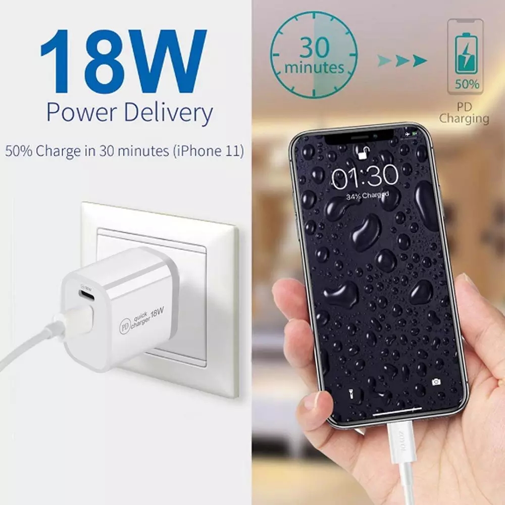 Củ Sạc Nhanh Qc 3.0 Usb 18w Cho Điện Thoại Android Iphone