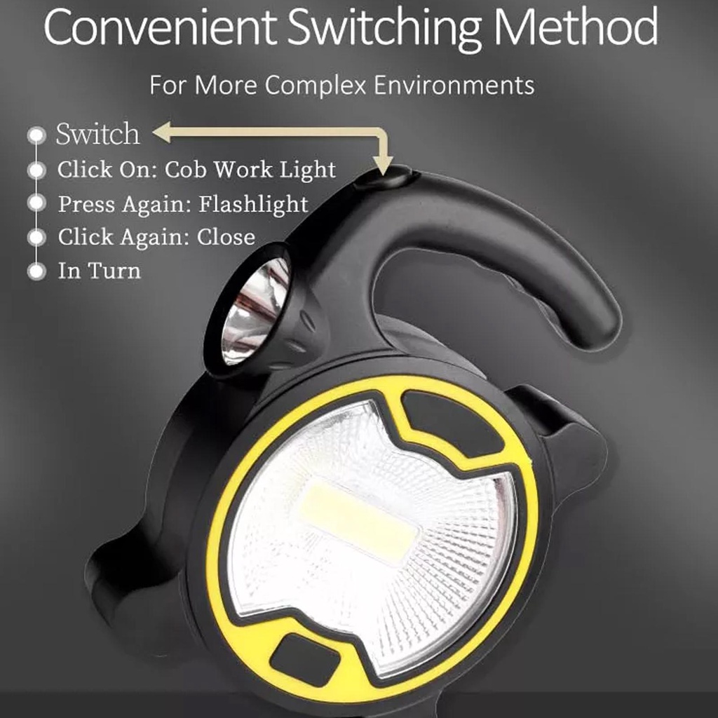 Đèn Led COB Q4A9 Dùng Khi Đi Cắm Trại Ngoài Trời Tiện Dụng
