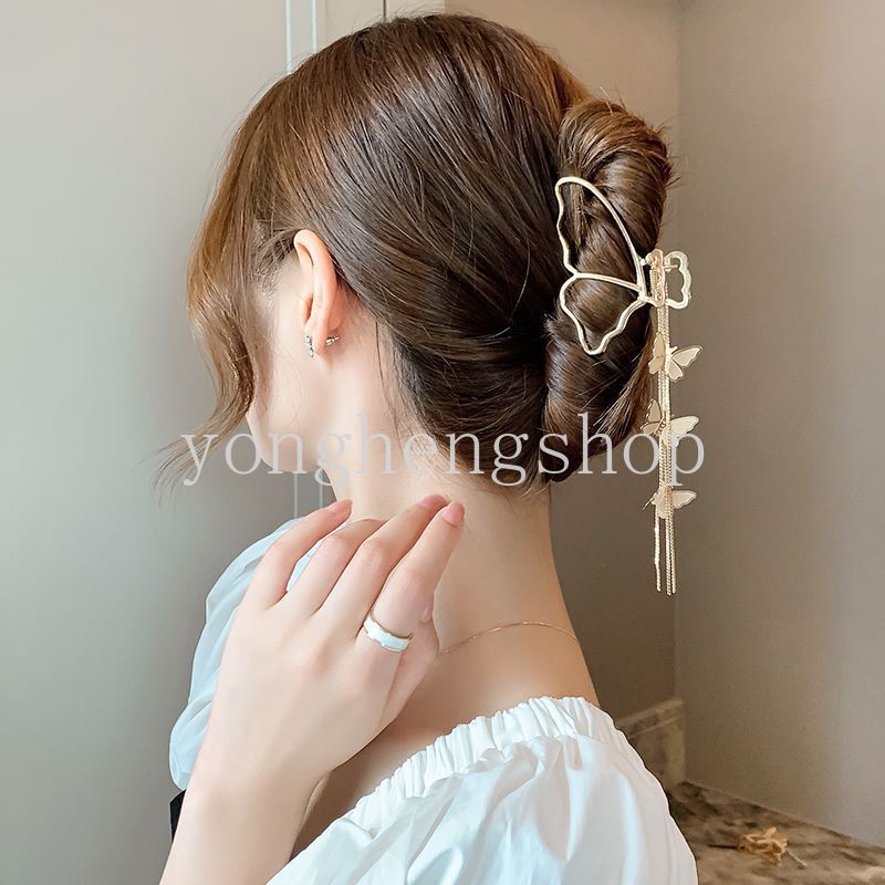 Kẹp Tóc Hình Bướm Bằng Kim Loại Thời Trang Dành Cho Nữ