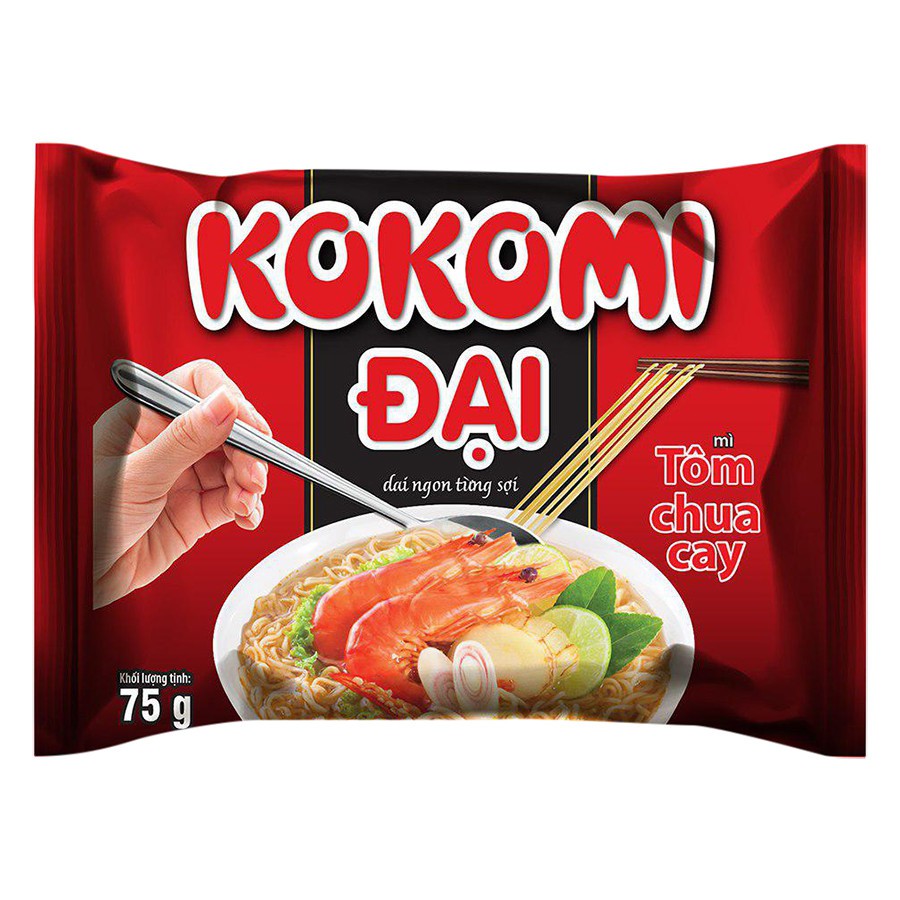 Mì Kokomi Đại Tôm Chua Cay (75g / Gói) - 100854