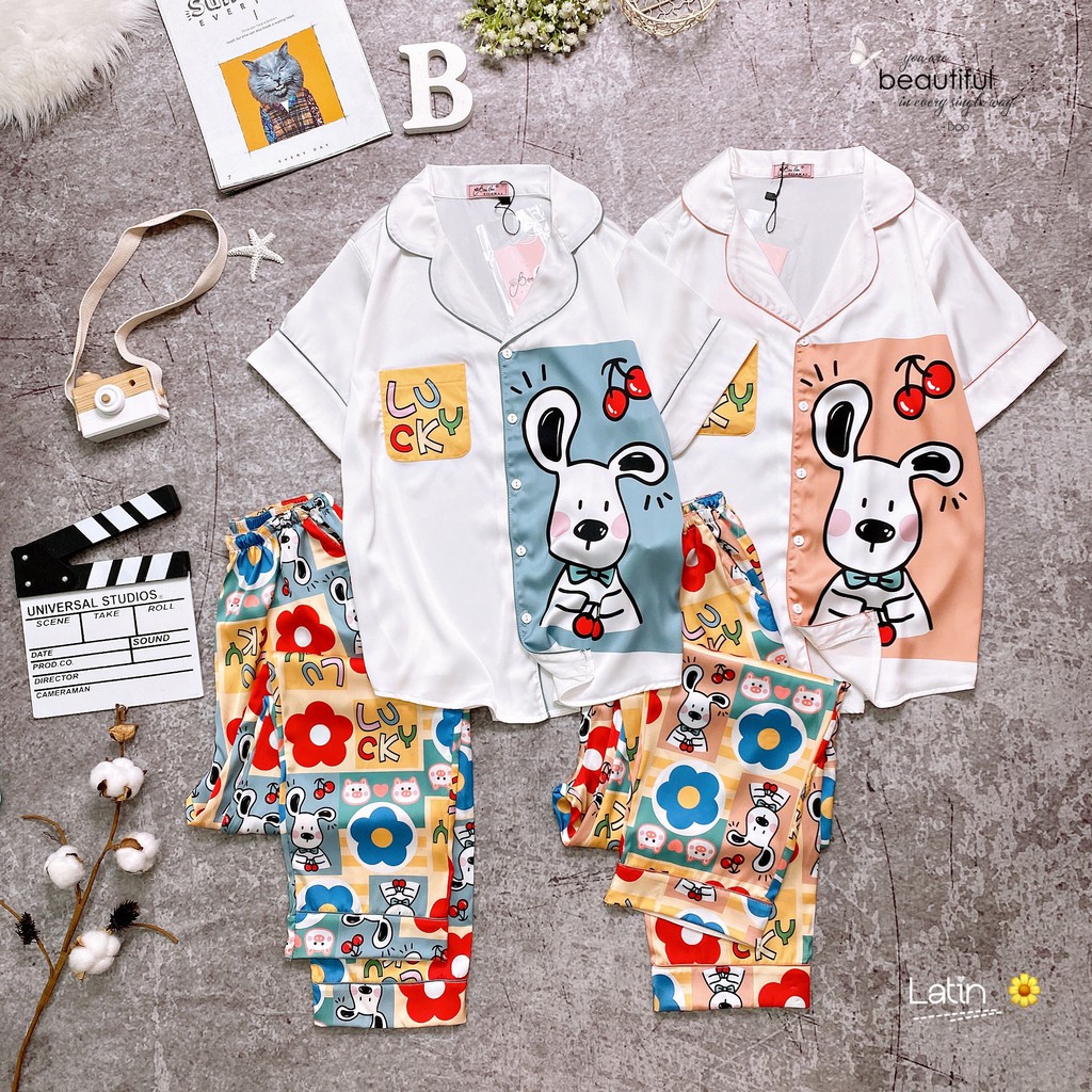 Đồ Mặc Nhà Pijama Lụa Latin TN Quần Dài Freesize - HÀNG CAO CẤP | BigBuy360 - bigbuy360.vn
