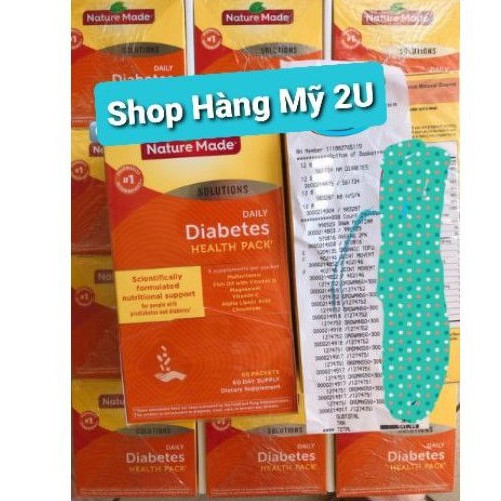 Thực phẩm điều Hoà Tiểu Đường Nature Made Diabetes Health Pack Daily 60 ngày uống