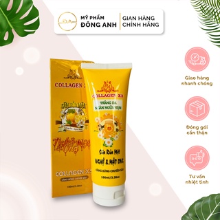 Sữa rửa mặt tinh chất nghệ mật ong Collagen X3 - Mỹ phẩm Đông Anh