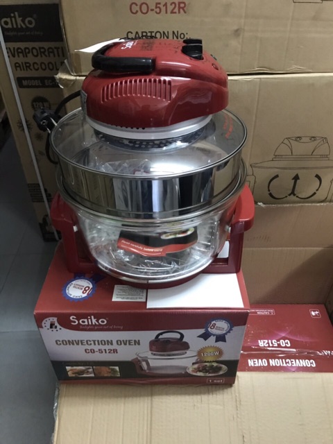 Lò nướng thủy tinh Chính hãng Saiko CO 512 R