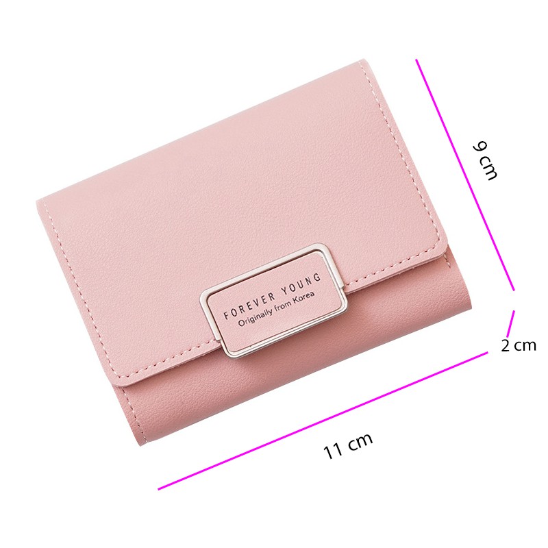 Ví Nữ Ngắn Mini Cầm Tay 𝐅𝐎𝐑𝐄𝐕𝐄𝐑 𝐘𝐎𝐔𝐍𝐆 Nhỏ Gọn Gấp 3 Bỏ Túi Nhiều Ngăn Tiện Dụng FY69 - Tukado | BigBuy360 - bigbuy360.vn