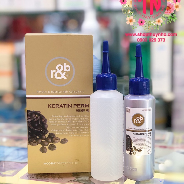 Thuốc uốn tóc R&B hương cà phê dành tóc khoẻ và tóc hư tổn