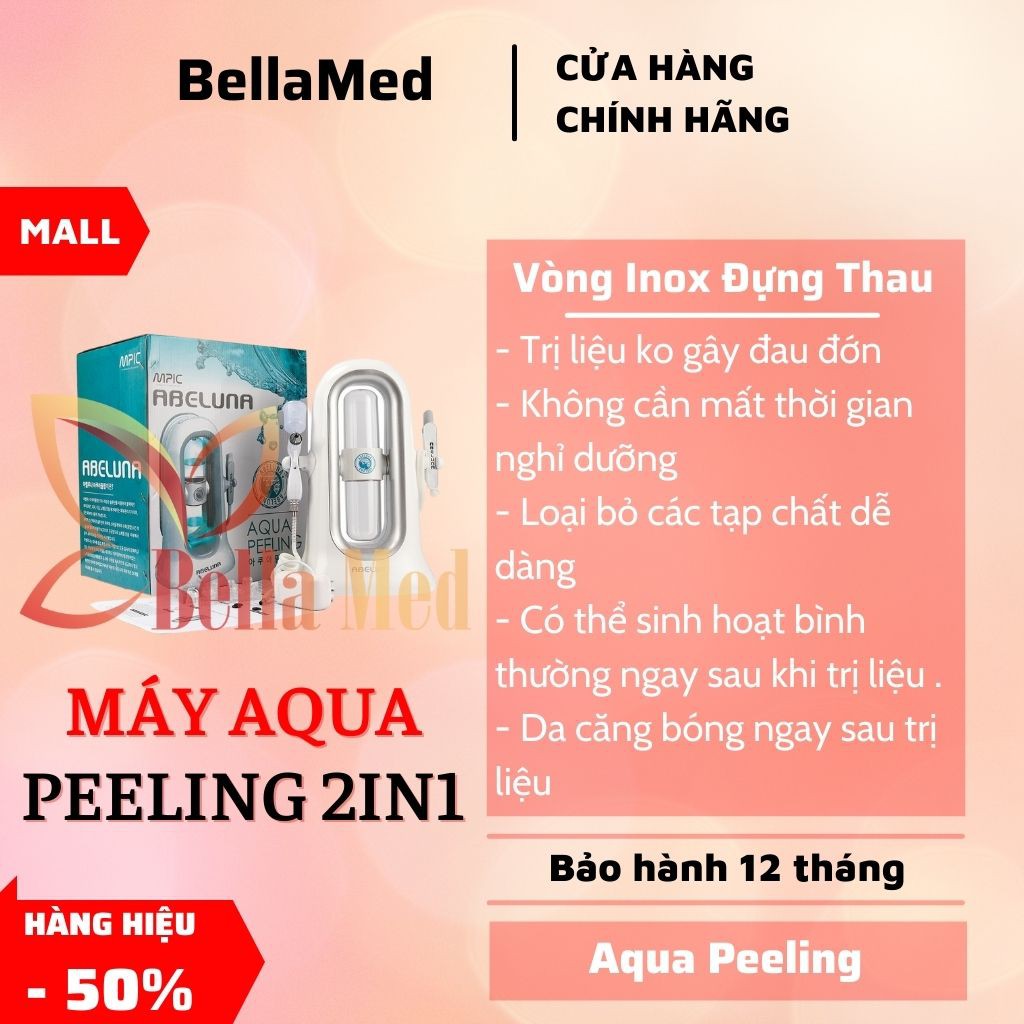 Máy hút mụn,vệ sinh da,dưỡng da cao cấp AQUA Peel ABELUNA 2in1