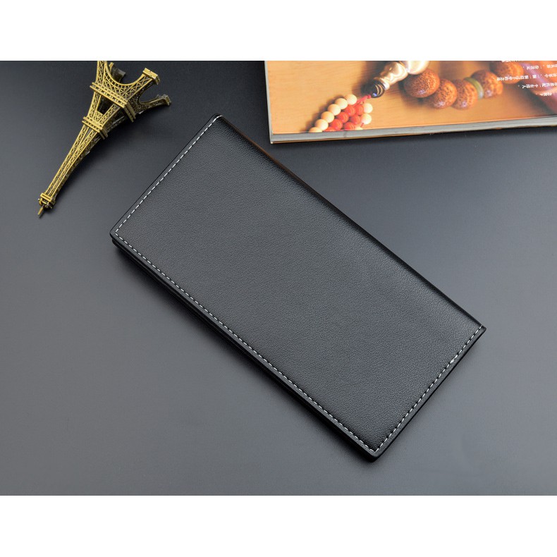 Ví da nam dài ngăn đựng tiền thẳng nhiều ngăn đựng giấy tờ thẻ , shop ví nam tại hà nội