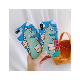 Ốp iPhone - Ốp khủng long xanh