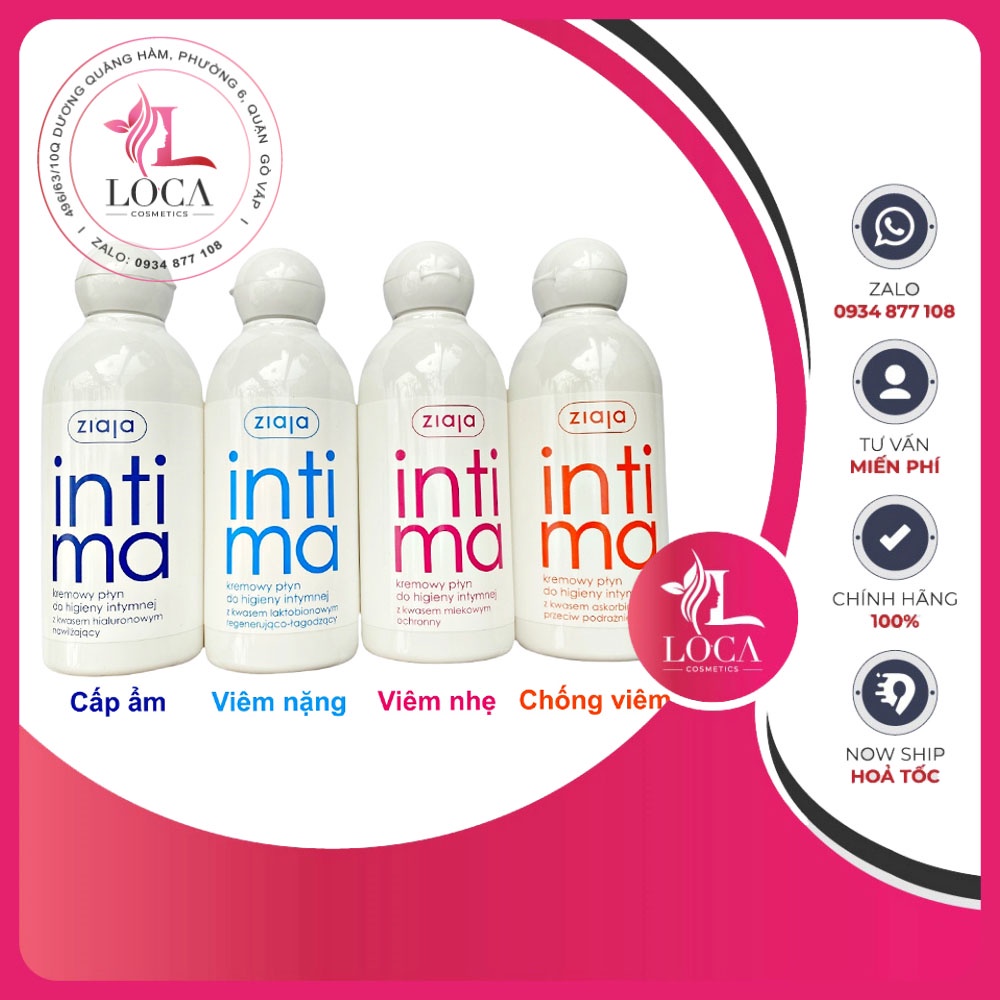 [SẴN] Dung Dịch Vệ Sinh Intima Ziaja Balan 200ml - Bổ Sung Axit Hialur