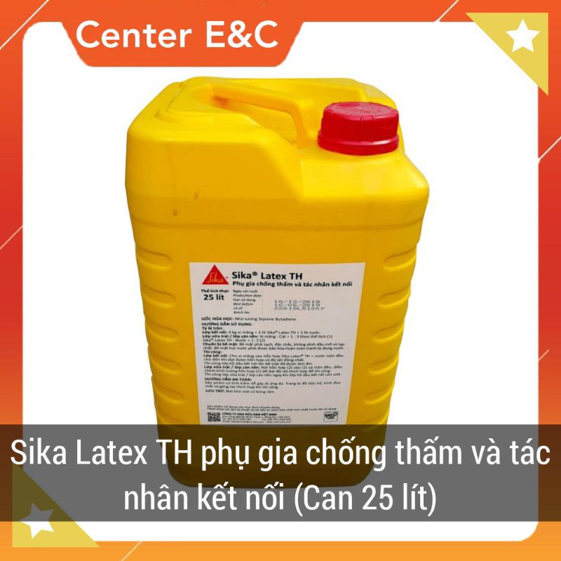 [CHÍNH HÃNG] Sika Latex TH can 25 lít phụ gia chống thấm và tác nhân kết nối Giá rẻ