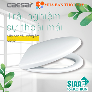 Nắp êm bồn cầu caesar m232, chính hãng